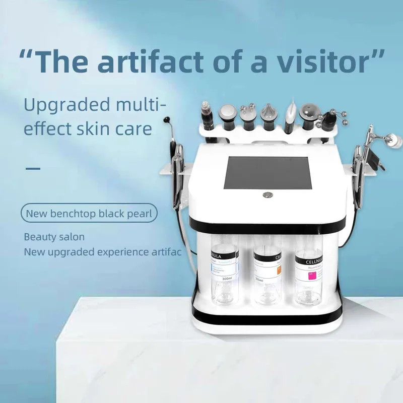 10 in 1 h2o2 Water Oxygen Jet Peel Hydro Beauty Skin Cleansing Facial Machine Aq