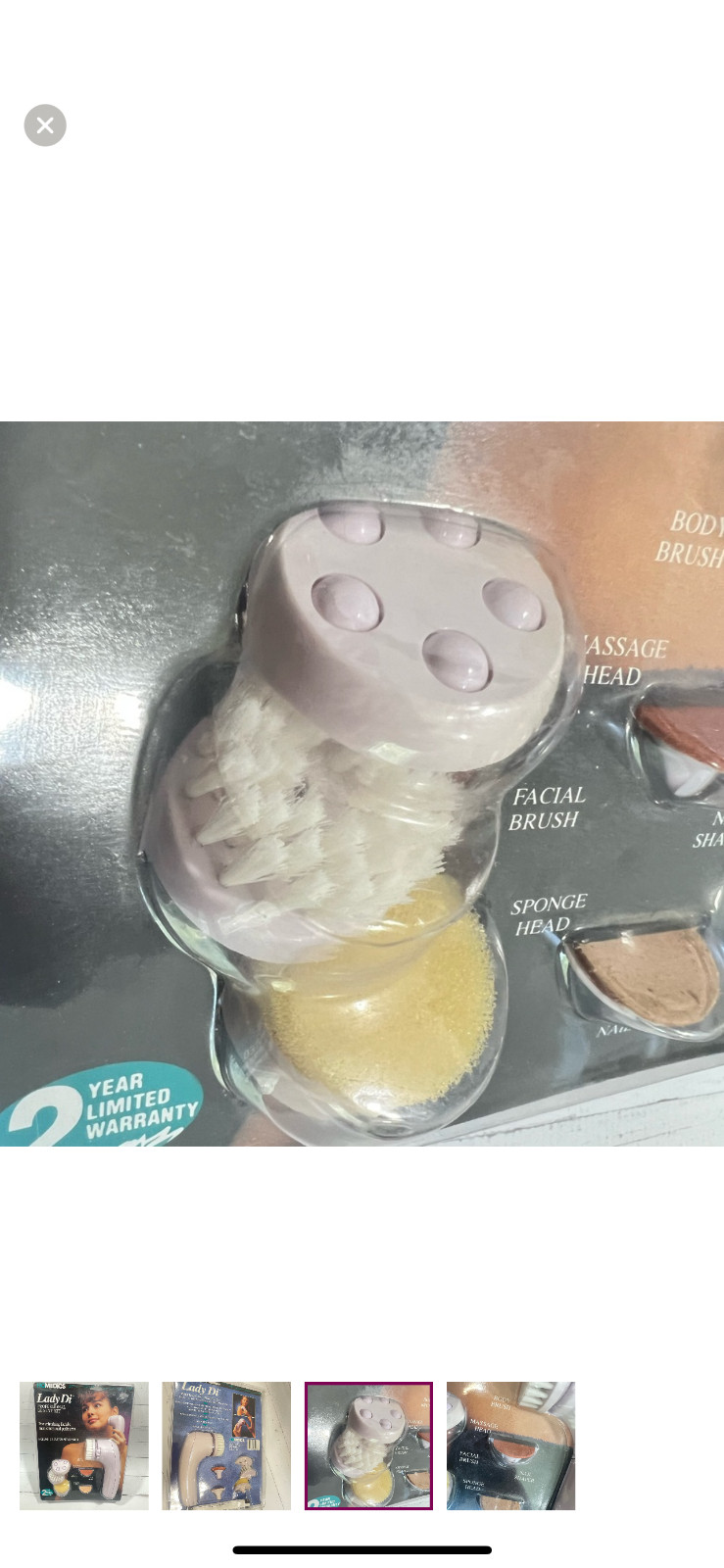 New homedics laidy di professional beauty kit vintage facial brush Y2K