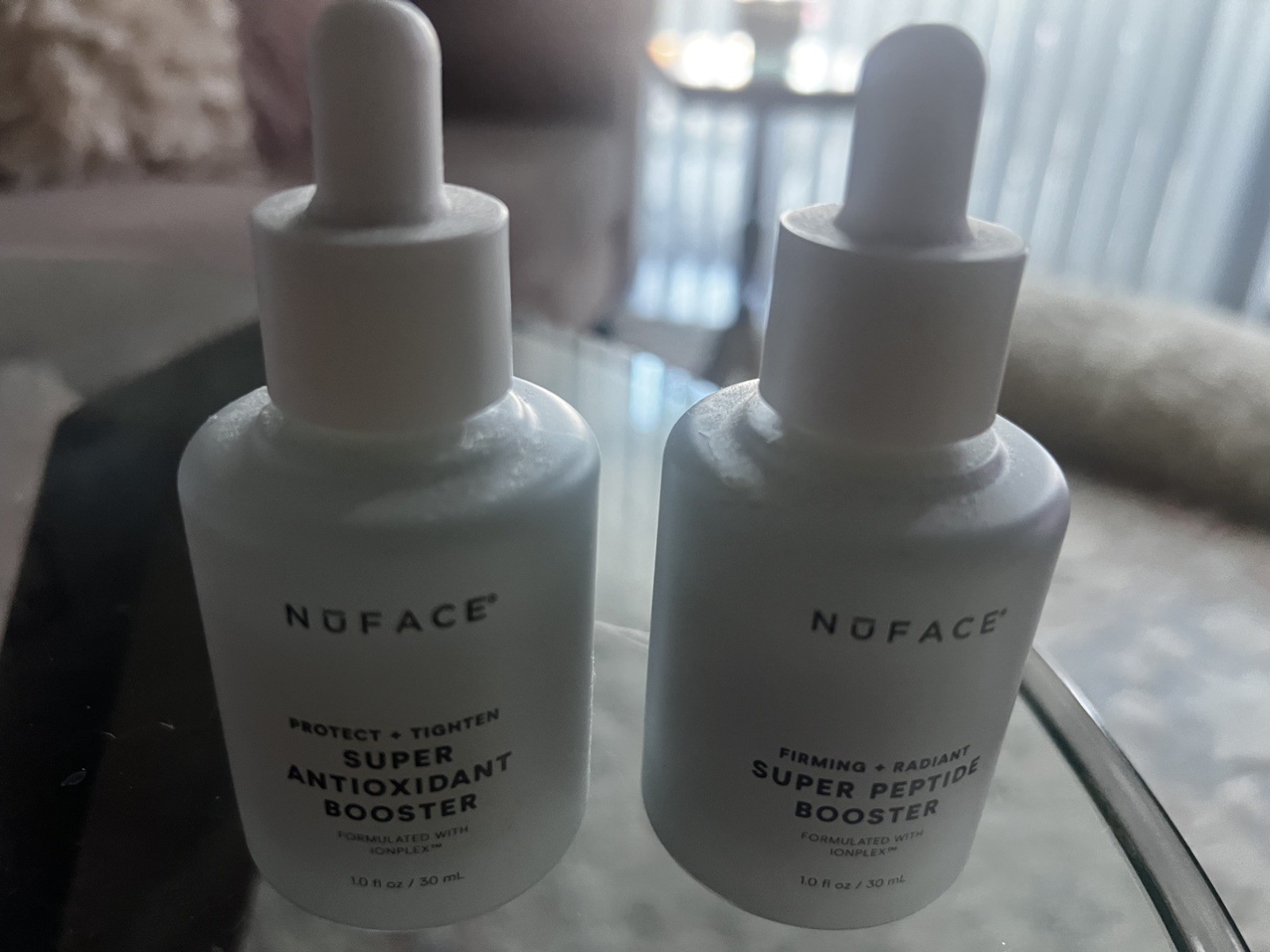 Nuface Trinity Facial Toning Device Mini Pink W/ Wall Charger Bonus Product