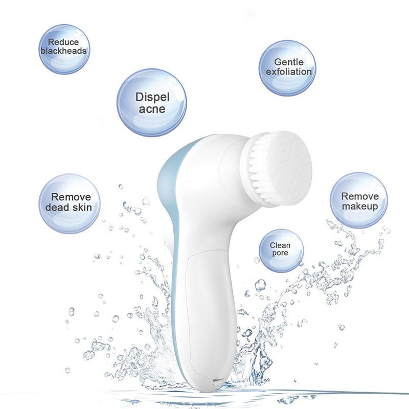 Electric Facial Cleaner 5 in 1 Face Cleansing Brush Wash Machine Spa Skin Care