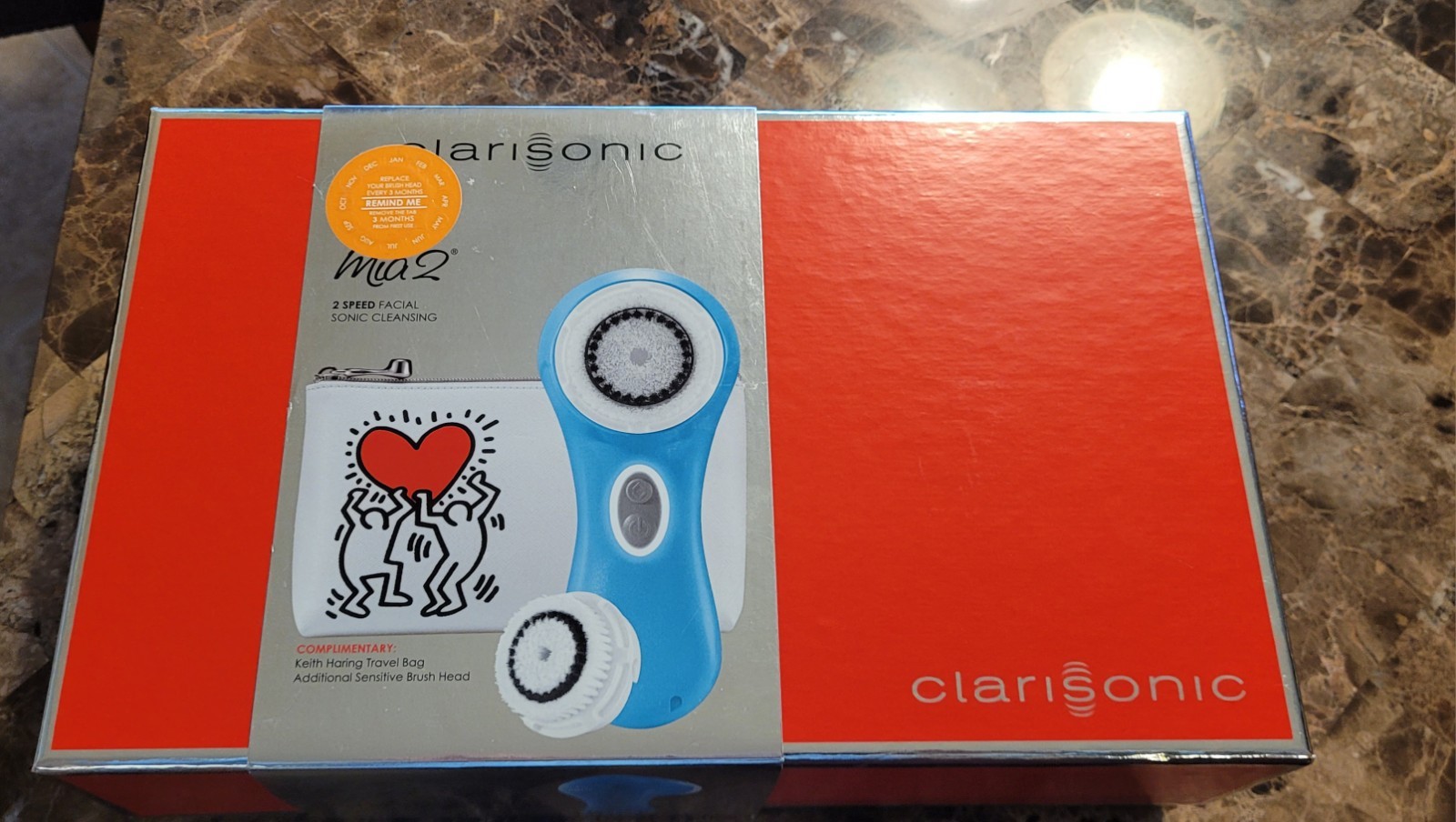 Rare Clarisonic Mia 2 Limited Edition Keith Haring With Travel Bag New open box