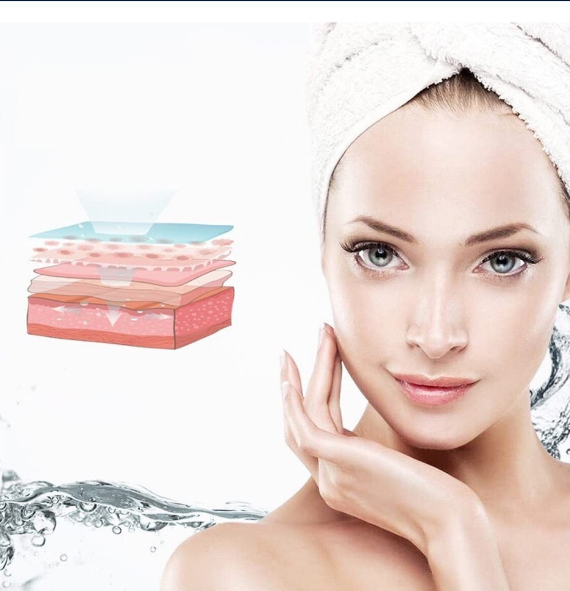 Portable Nano Facial Mister, Compact Facial Spray Bottle.USB Rechargeable Facial