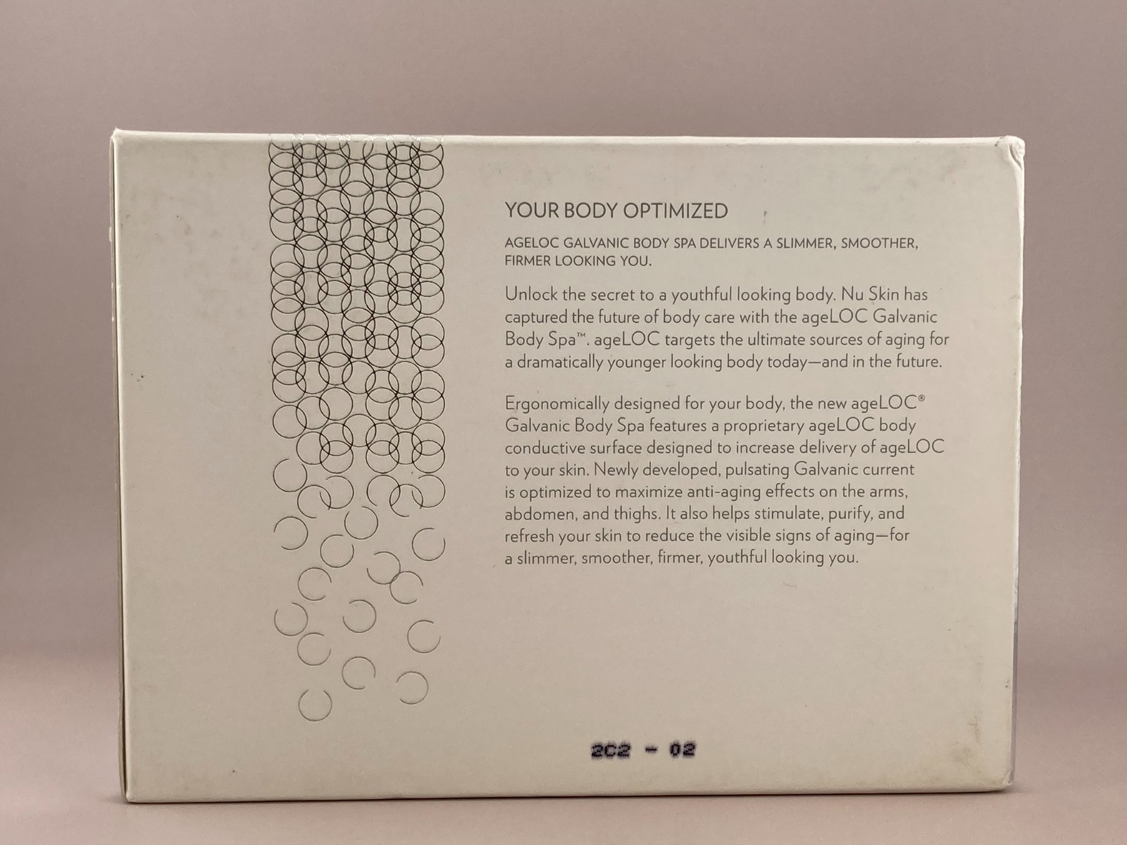 Nu Skin ageLOC Galvanic Body Spa Facial Toning Device White for Face & Body