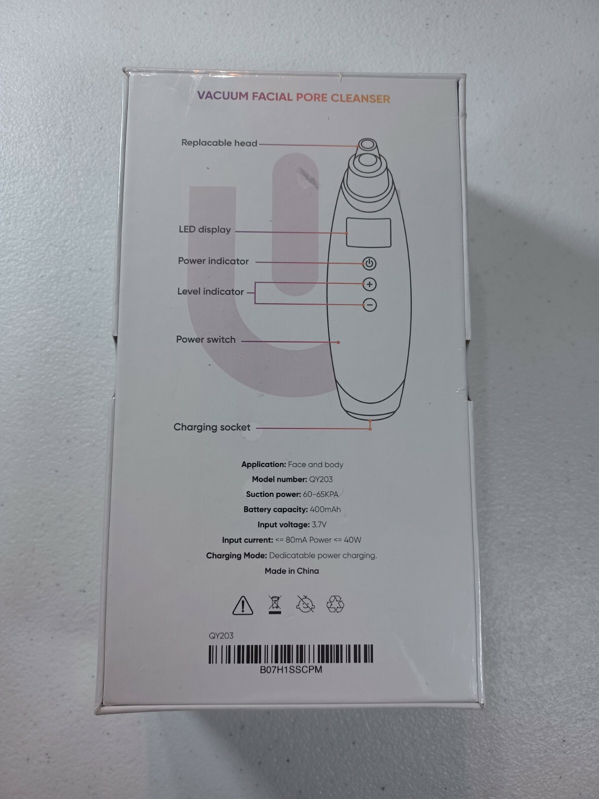 Upelix vacuum pore cleaner blackhead remover Electric comedone suction tool