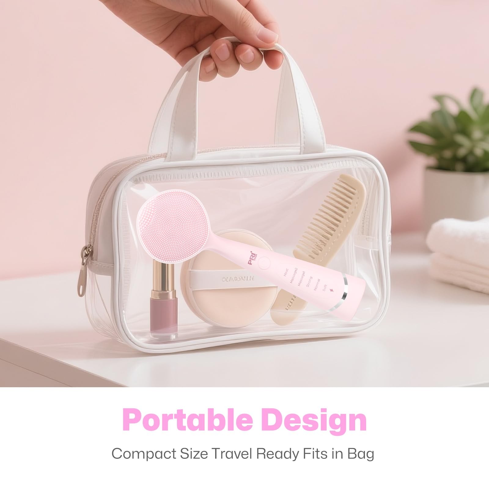 Cleansing Brush with Vibrating, Rechargeable Silicone Scrubber for Deep Pore …