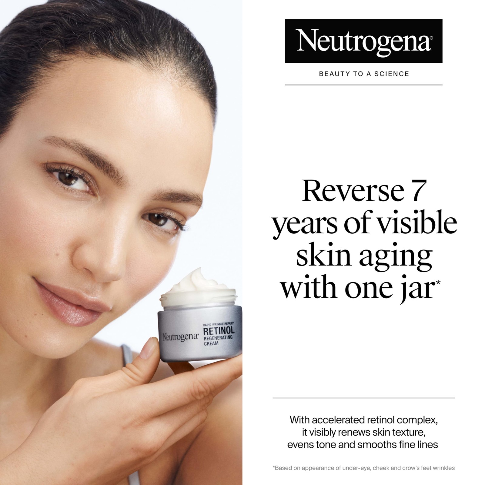 Neutrogena Rapid Wrinkle Repair Retinol Face 0.85 Ounce (Pack of 2), Clear