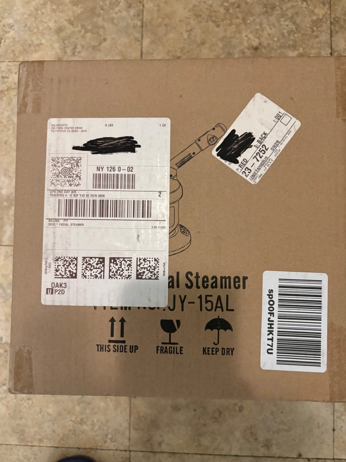 Kingsteam Nano Ionic Ozone Facial Steamer JY-15A Professional HotMist Sealed New