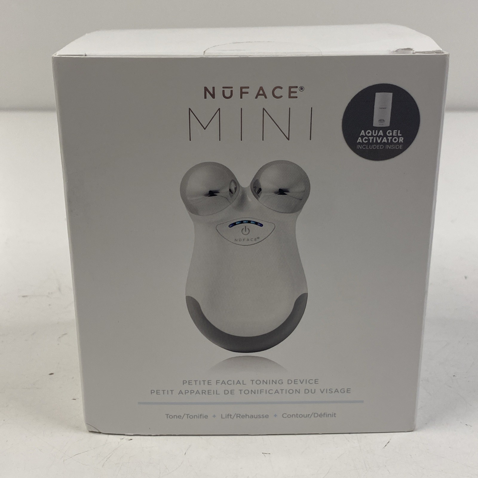 NUFACE MINI Petite Facial Toning Device SEALED with Aqua Gel Activator Included