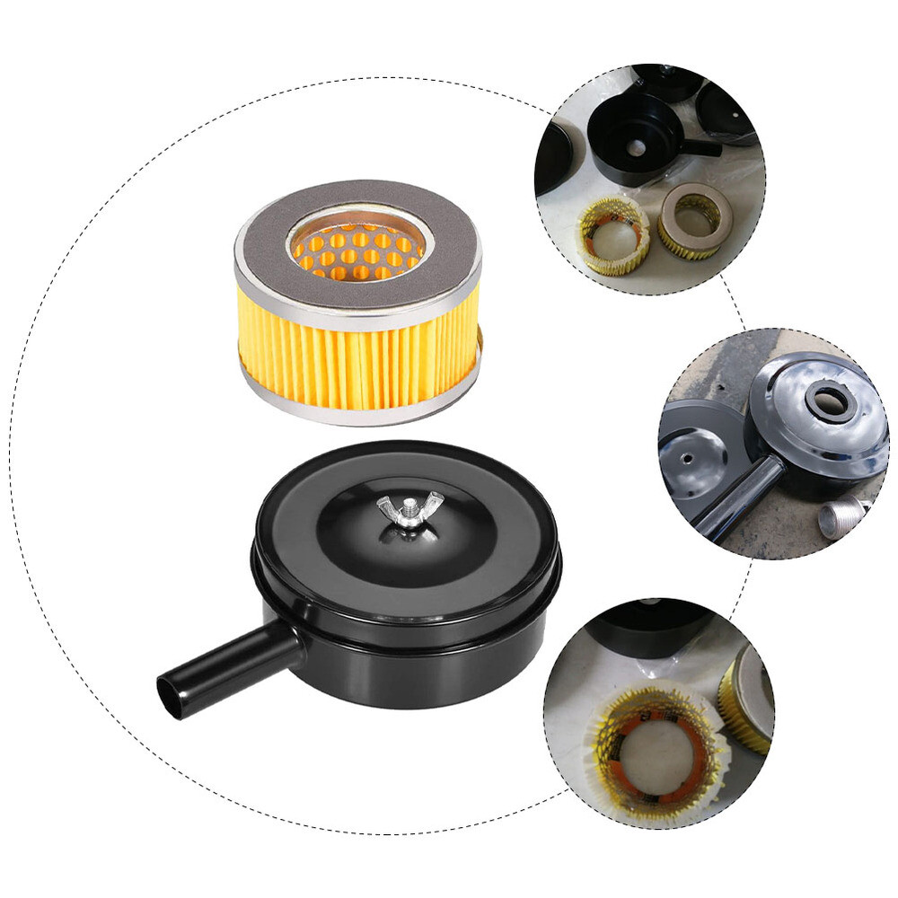 2PCS Air Filter Silencers Intake Silencer Air Muffler Air Compressor Muffler