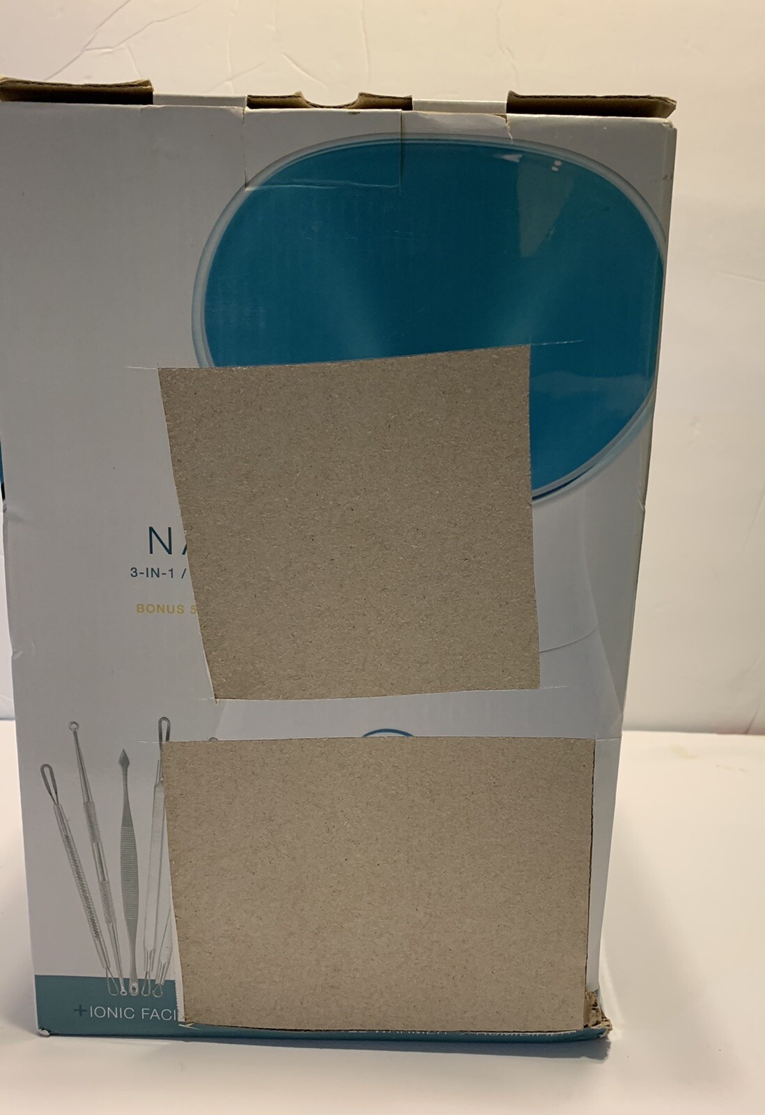 Pure Daily Care NanoSteamer Large 3-in-1 Nano Ionic Facial Steamer with 5 Piece