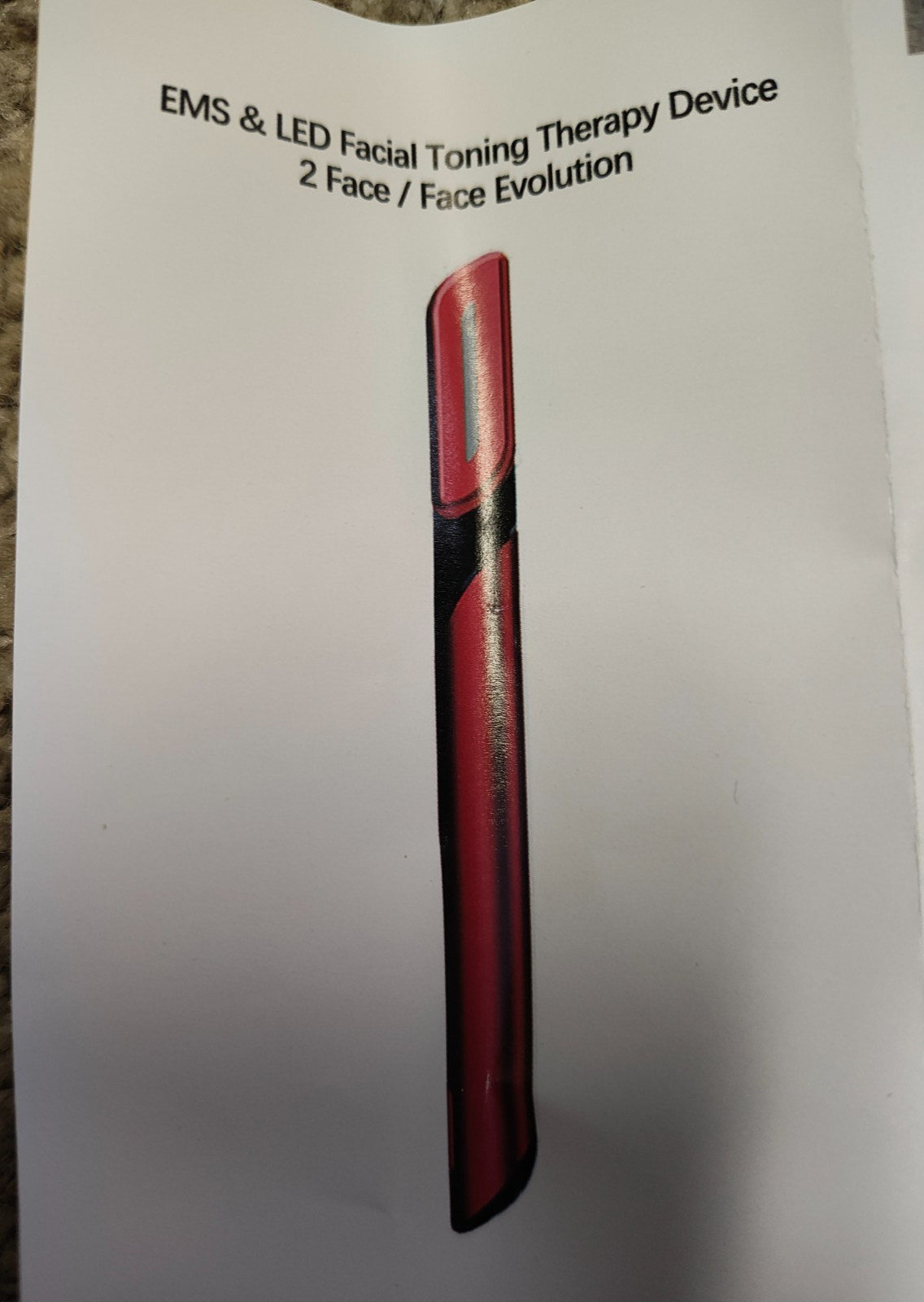EMS & LED Facial Toning Therapy Pen & Rechargeable Facial Brush – New