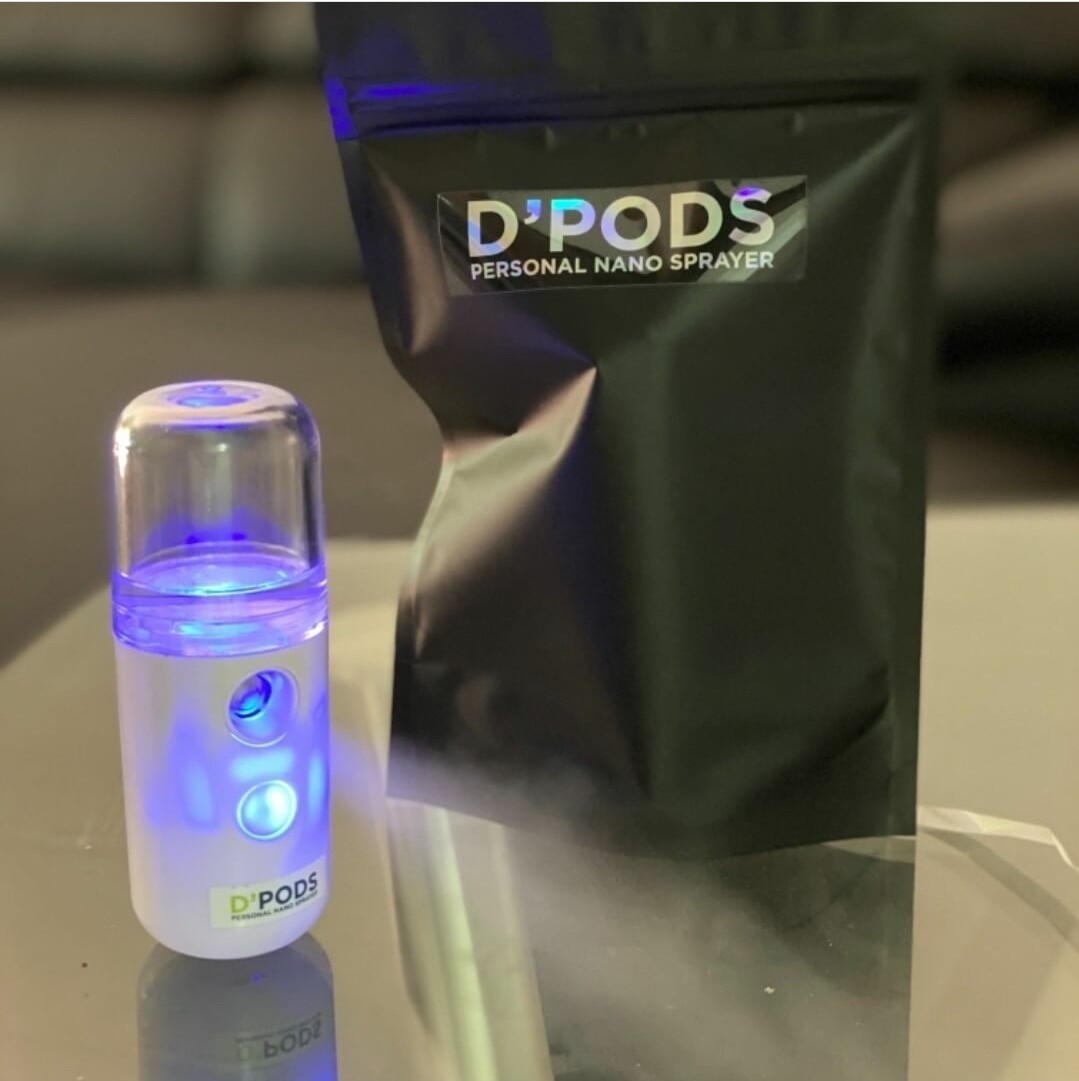 D’PODS Personal Facial Nano Hydration sprayer – USB Charging – 30ml