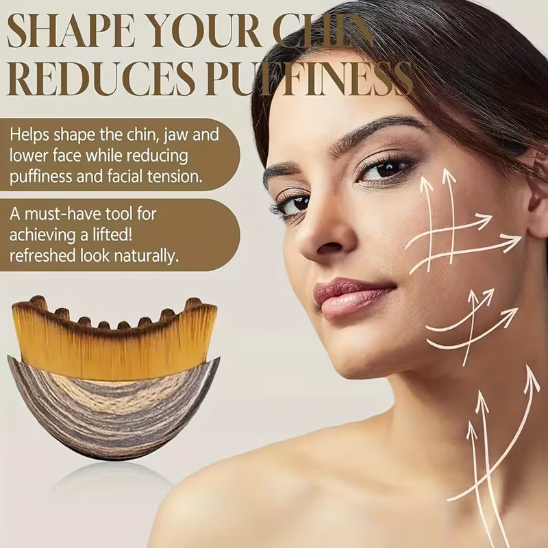 1PCs New Lymphatic Contour Face Brush, Lymphatic Drainage Massager