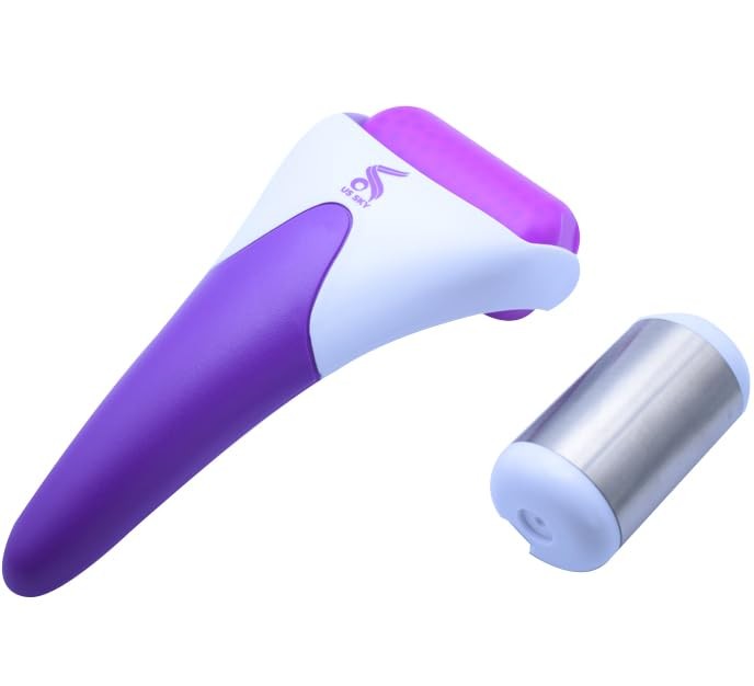 Facial Message Roller with extra steel head [Purple],Ice roller Small, Purple
