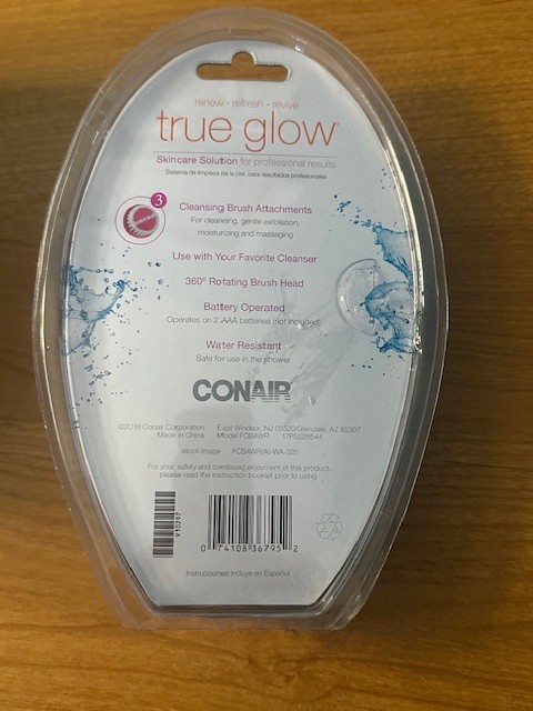 NEW!! Conair True Glow Battery-Operated Facial Kit Pink & White New in Package!!