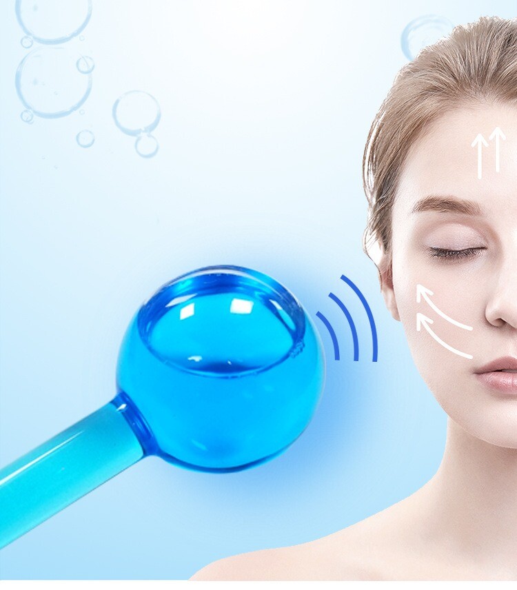 Cooling Ice Globes Facial Massager Tool face Neck lifting Body Cryo Sticks(2 Pcs