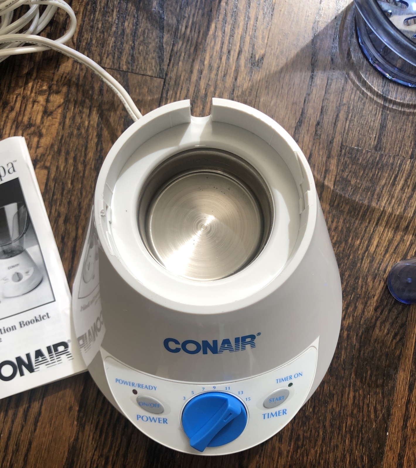 Conair Complete Facial Spa Blue White Steam Sinus Model 3702