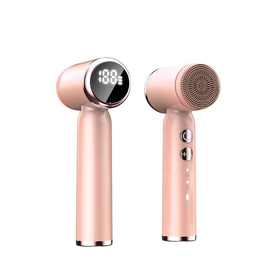 Rotating Waterproof Facial Cleansing Spin Roller Sonic Massager Cleaner Brush Si