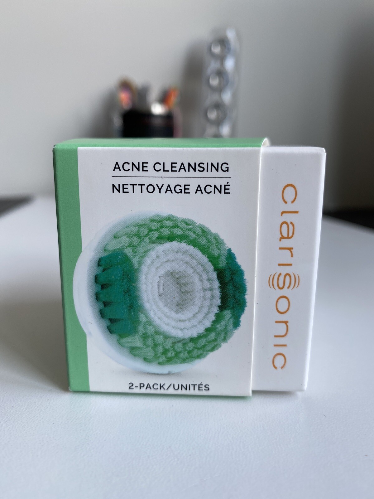 NEW Genuine Clarisonic Acne Cleansing Brush Head (2nd Generation) – Twin Pack