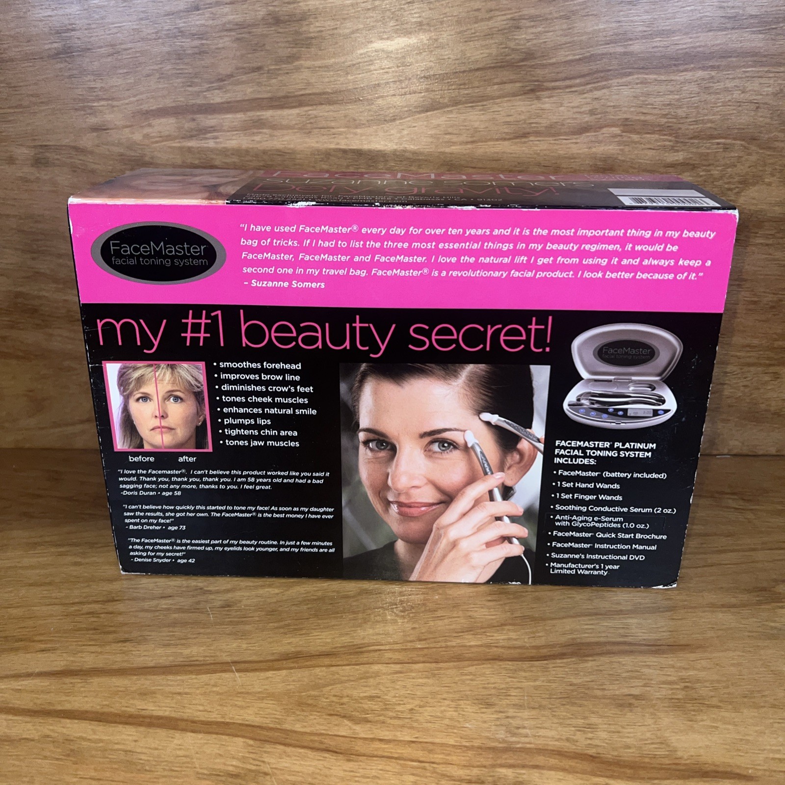 FaceMaster Platinum Facial Toning System Suzanne Somers NIB New In Box