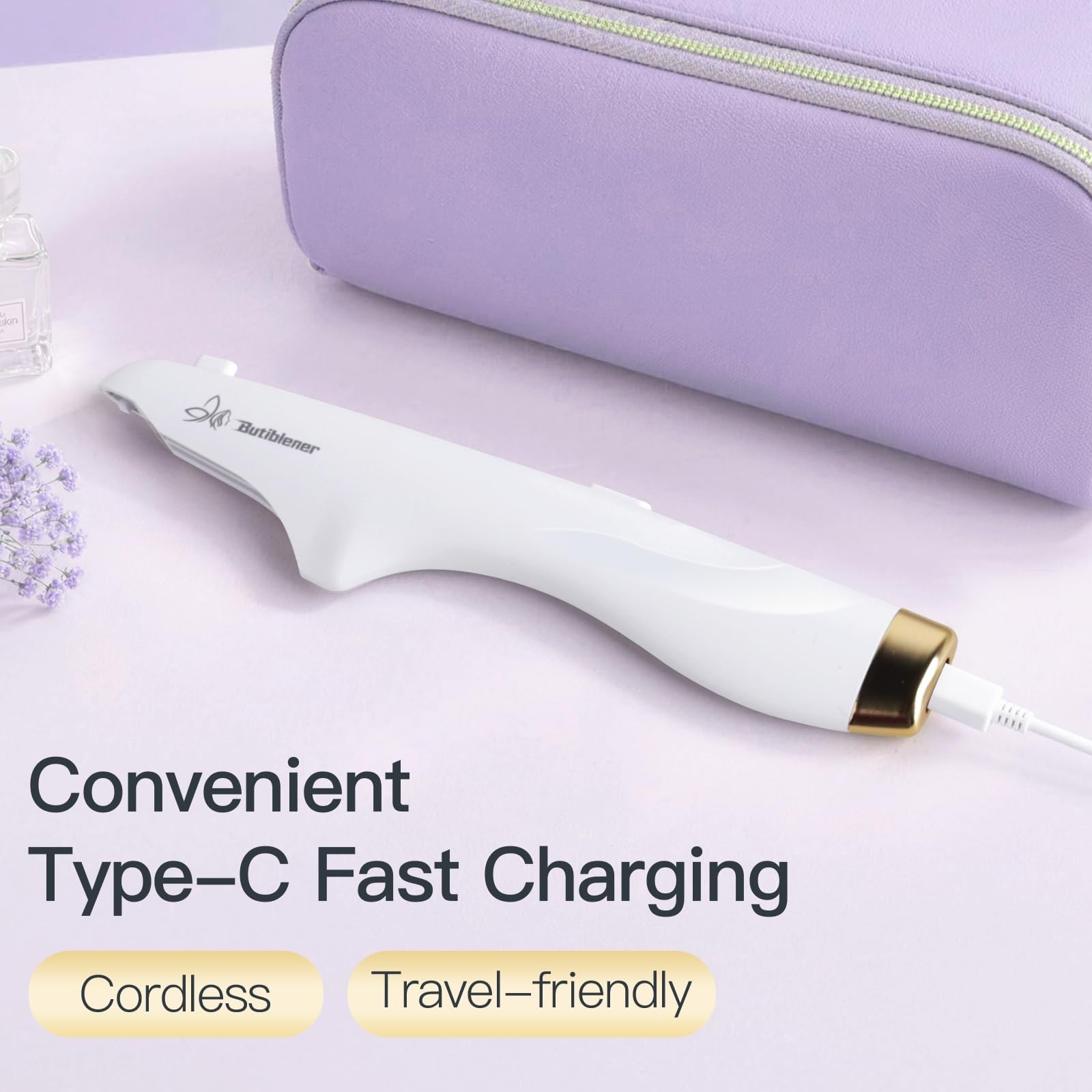 Sonic Dermaplane Tool for Women – Face Shaver & Peach Fuzz Remover + 12 Blades
