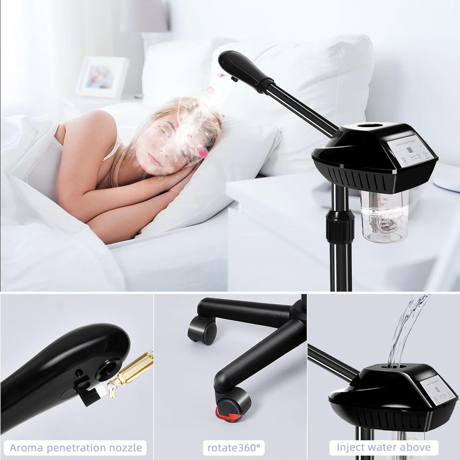 Vaporizador Facial Profesional Limpieza Sauna De Cara Poros A Vapor Para En Casa