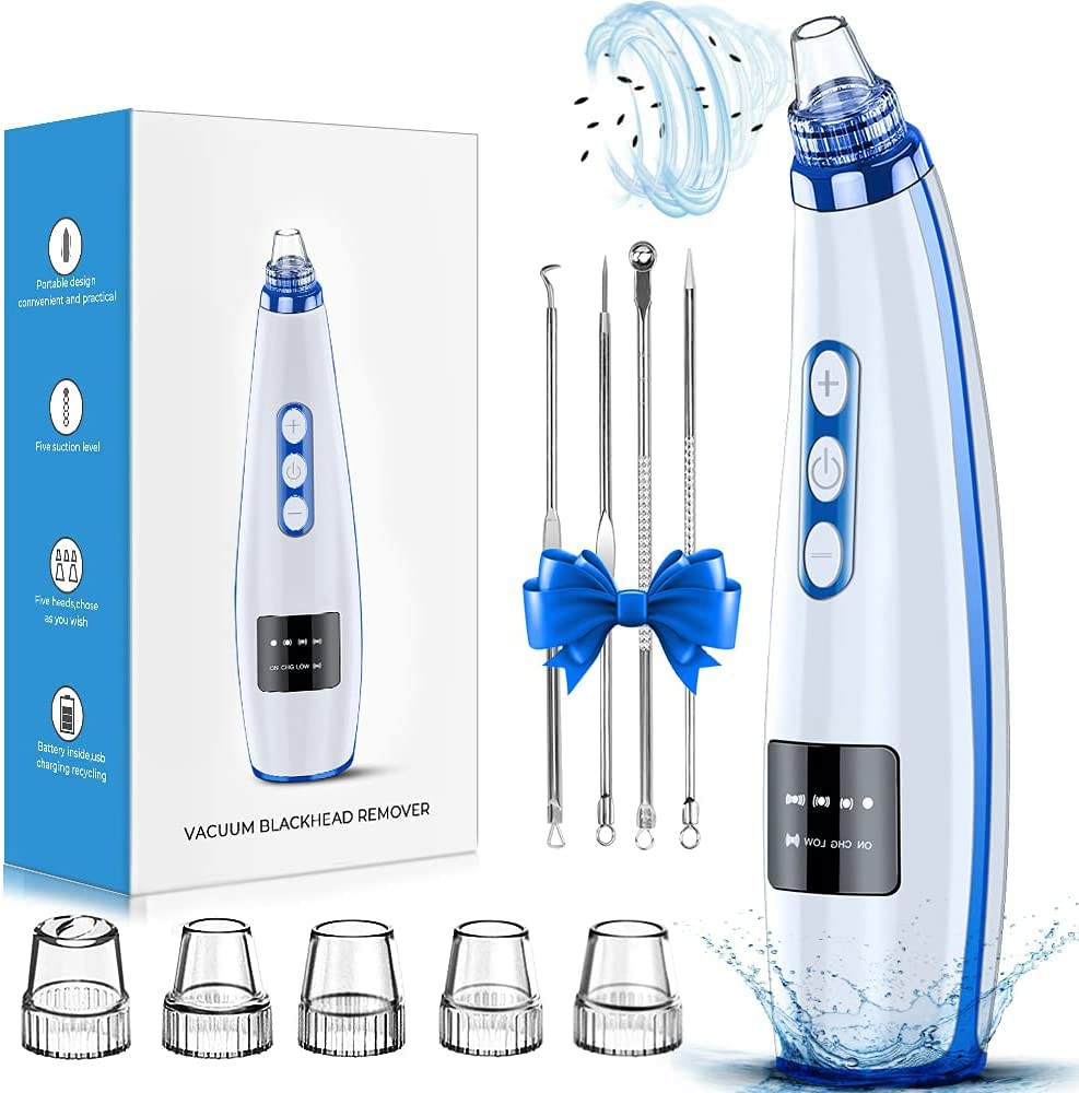 Blackhead Remover Pore Vacuum Upgraded Facial Pore Cleaner Electric Comedone Whi