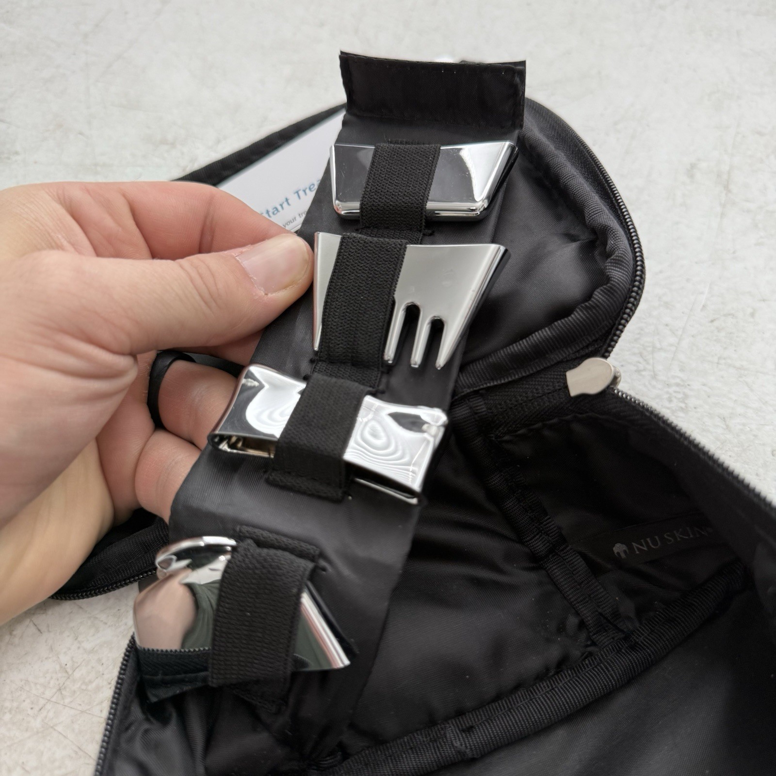 Nu Skin Galvanic Spa System II EX accessories 4 Heads Bag Holder ONLY