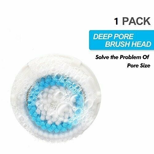 1-PK DEEP PORE Facial Brush Head Replacement Mia Aria Pro Fits All Clarisonic