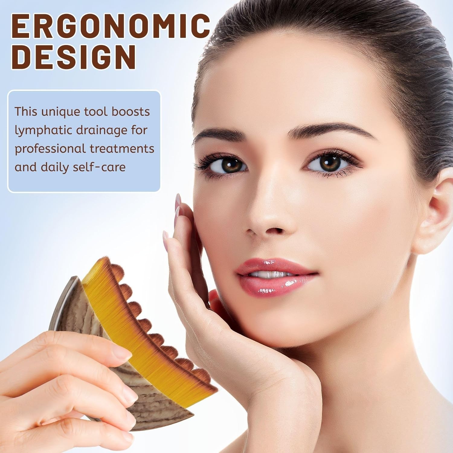 Compact Lymphatic Drainage Brush – Enhance Skin Radiance Anywhere, Anytime