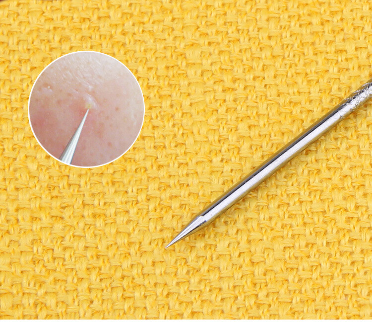 8pcs Blackhead Remover Extractor Tool Pimple Blemish Popper Comedone Kit Clip