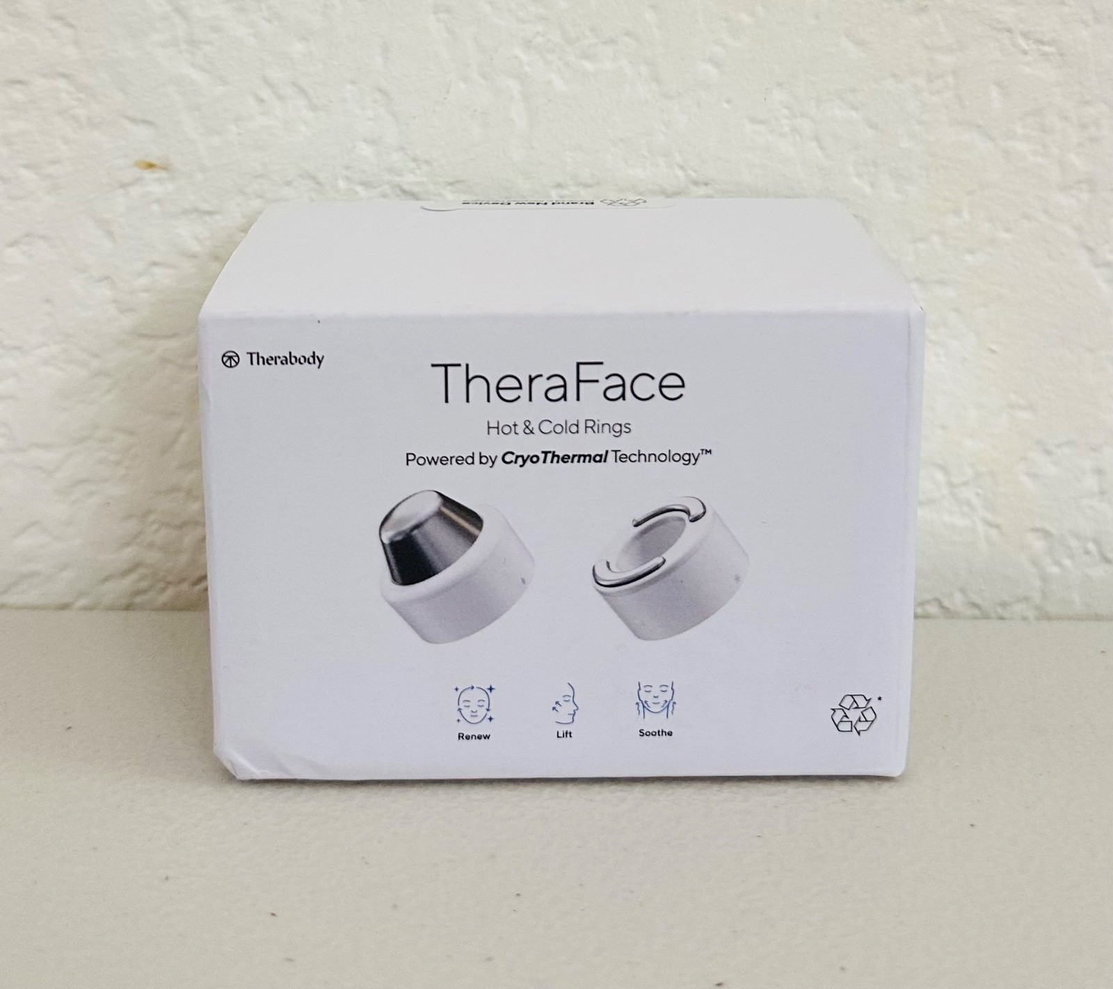 🔥BRAND NEW🔥 Therabody TF02269-01 TheraFace Hot & Cold Rings – White