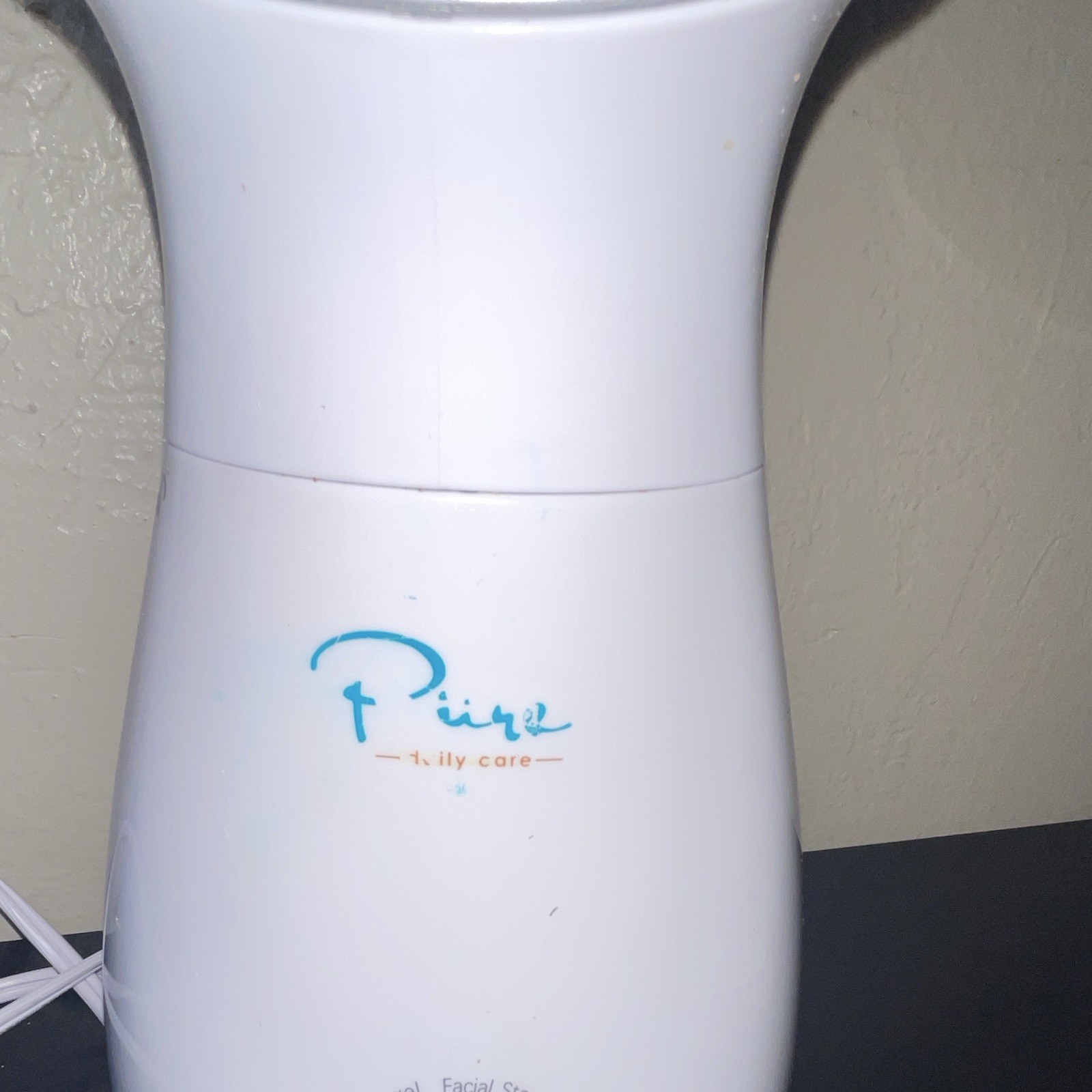 Pure Facial Steamer Electric Powered Plastic Face Steamer, White & Blue