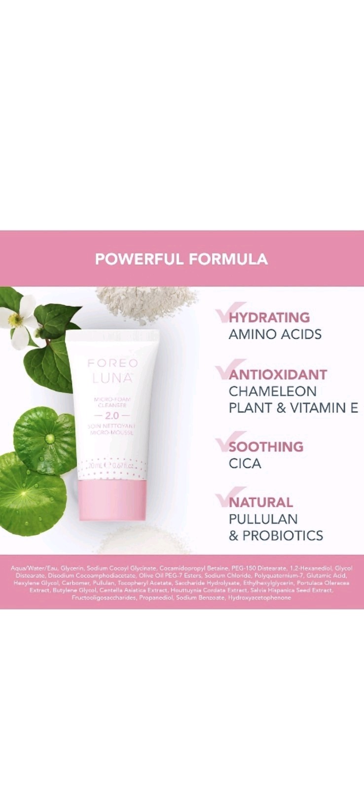 FOREO Luna Mini 3 – Premium Facial Cleansing Brush-Pearl Pink bundle NEW
