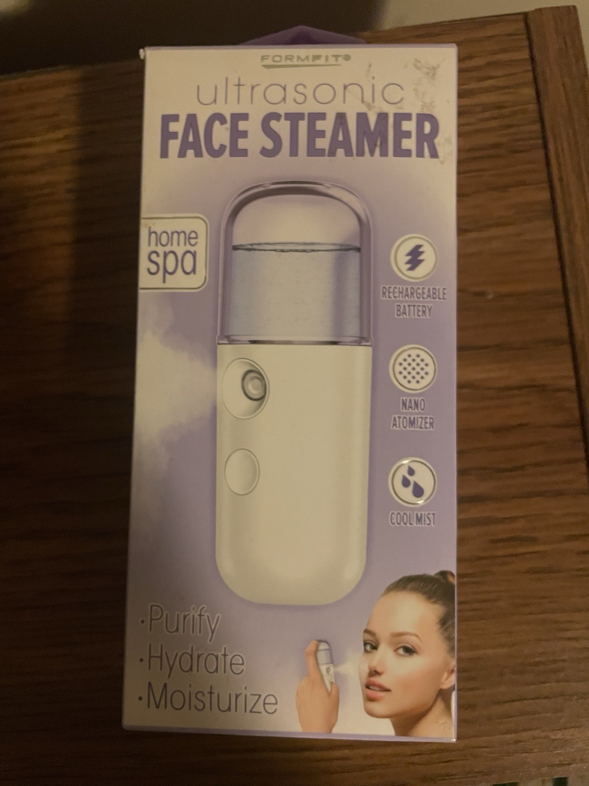 Formfit Ultrasonic Facial Steamer Rechargeable Nano Atomizer Cool Mist