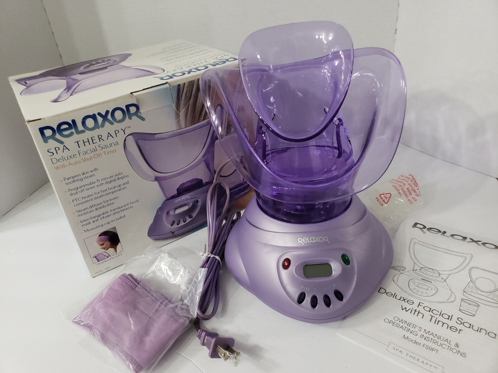 Relaxor Spa Therapy FS9PT Deluxe Facial Sauna with Digital Timer NEW!!!