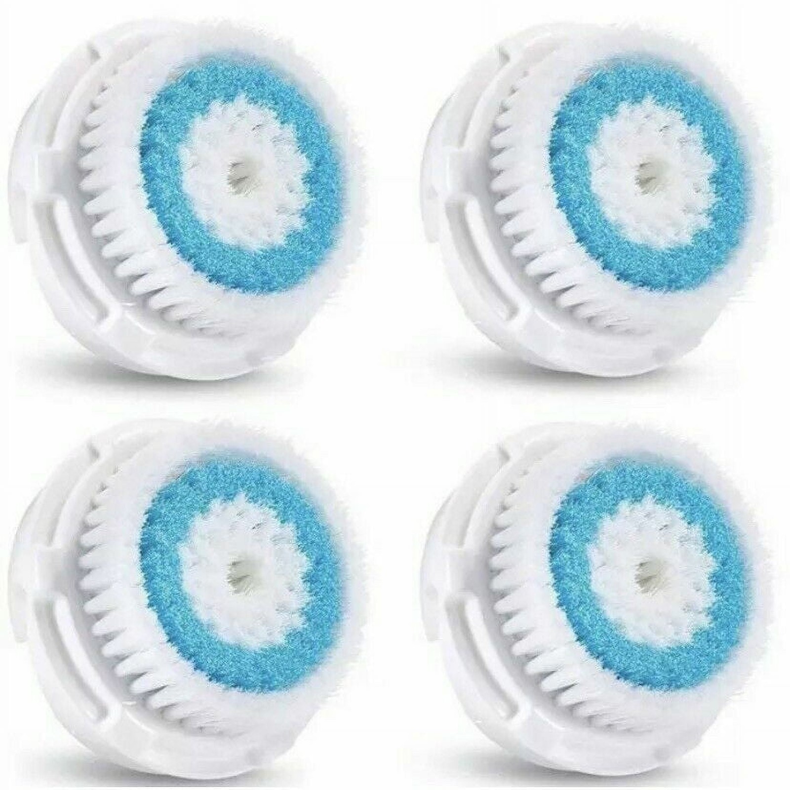 4 Pack Deep Pore Facial Cleansing Brush Heads for Clarisonic Mia 1, 2, 3 n More