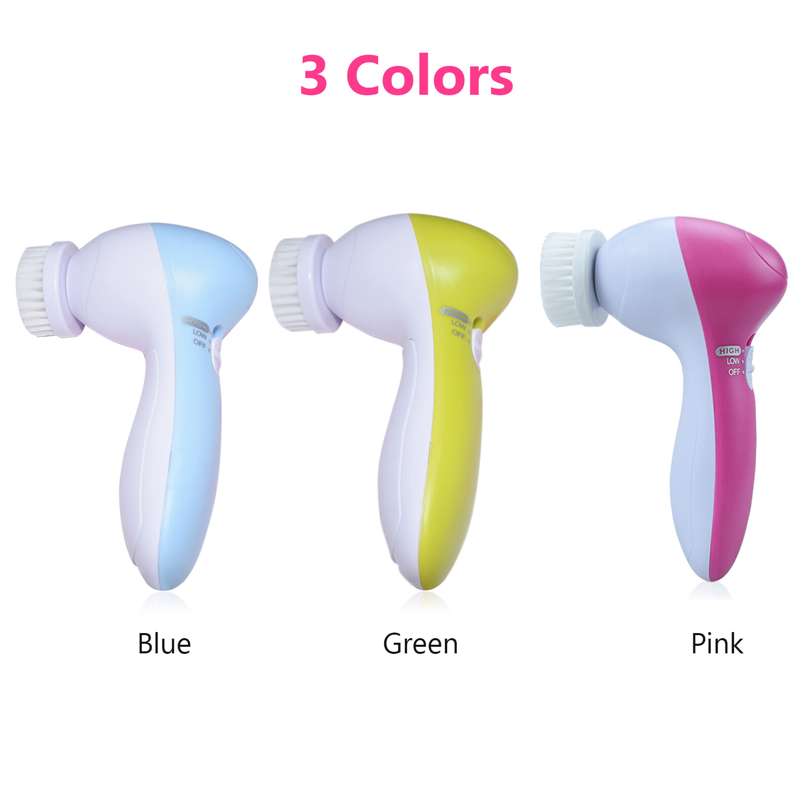5 In 1 Electric Face Brush Cleansing Brush Face Washing Device G6N9