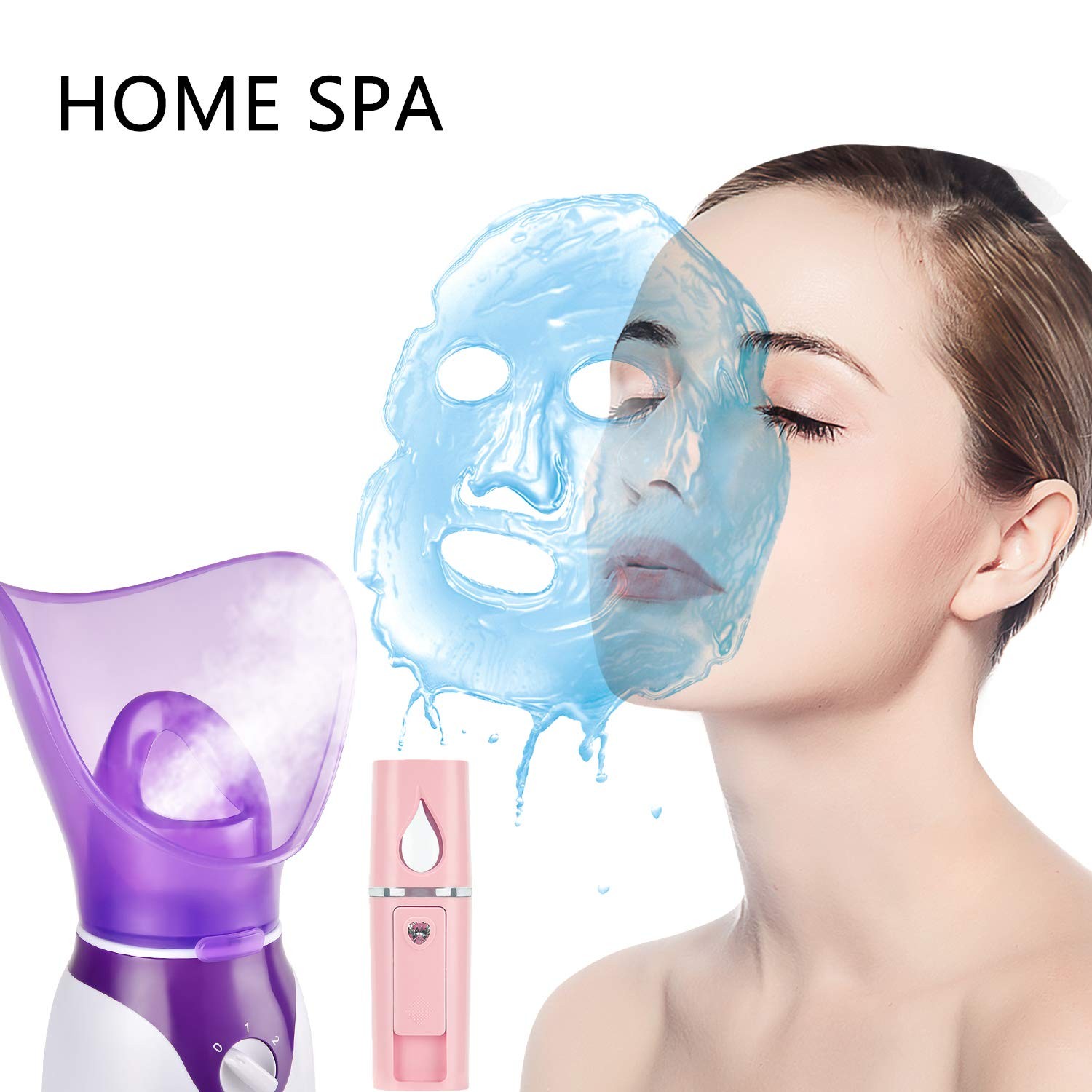 Steamer for Face Nano Mister Sprayer Set, Face Steamer for Deep Cleaning, Por…