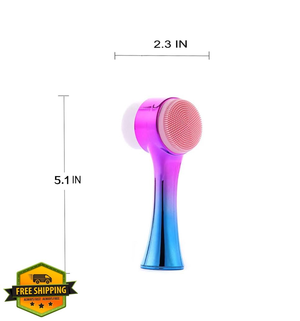 OHES Blue 2-in-1 Facial Cleansing Brush