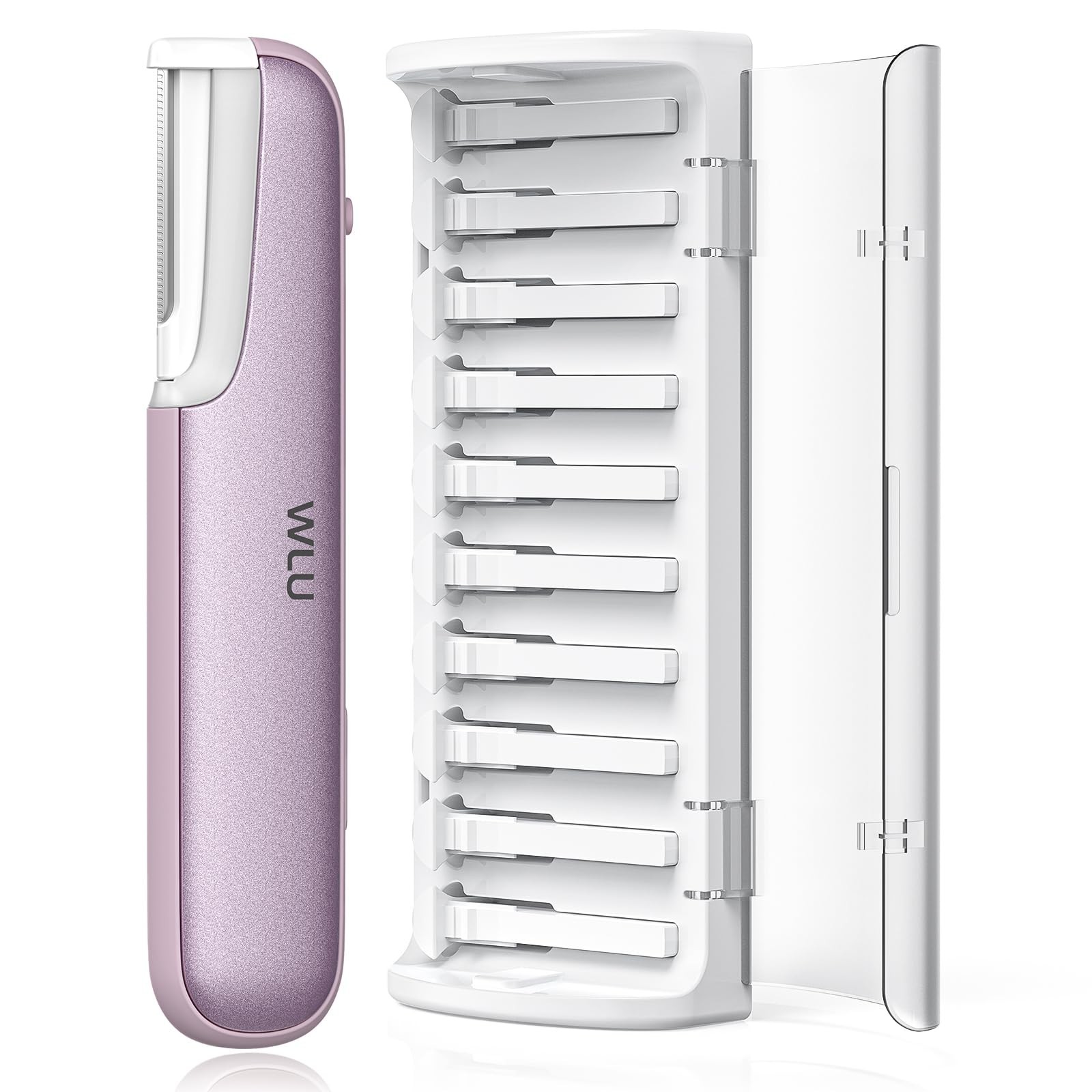 Sonic Dermaplaning Tool for Facial Exfoliation & Peach Fuzz Removal – 10 Blades