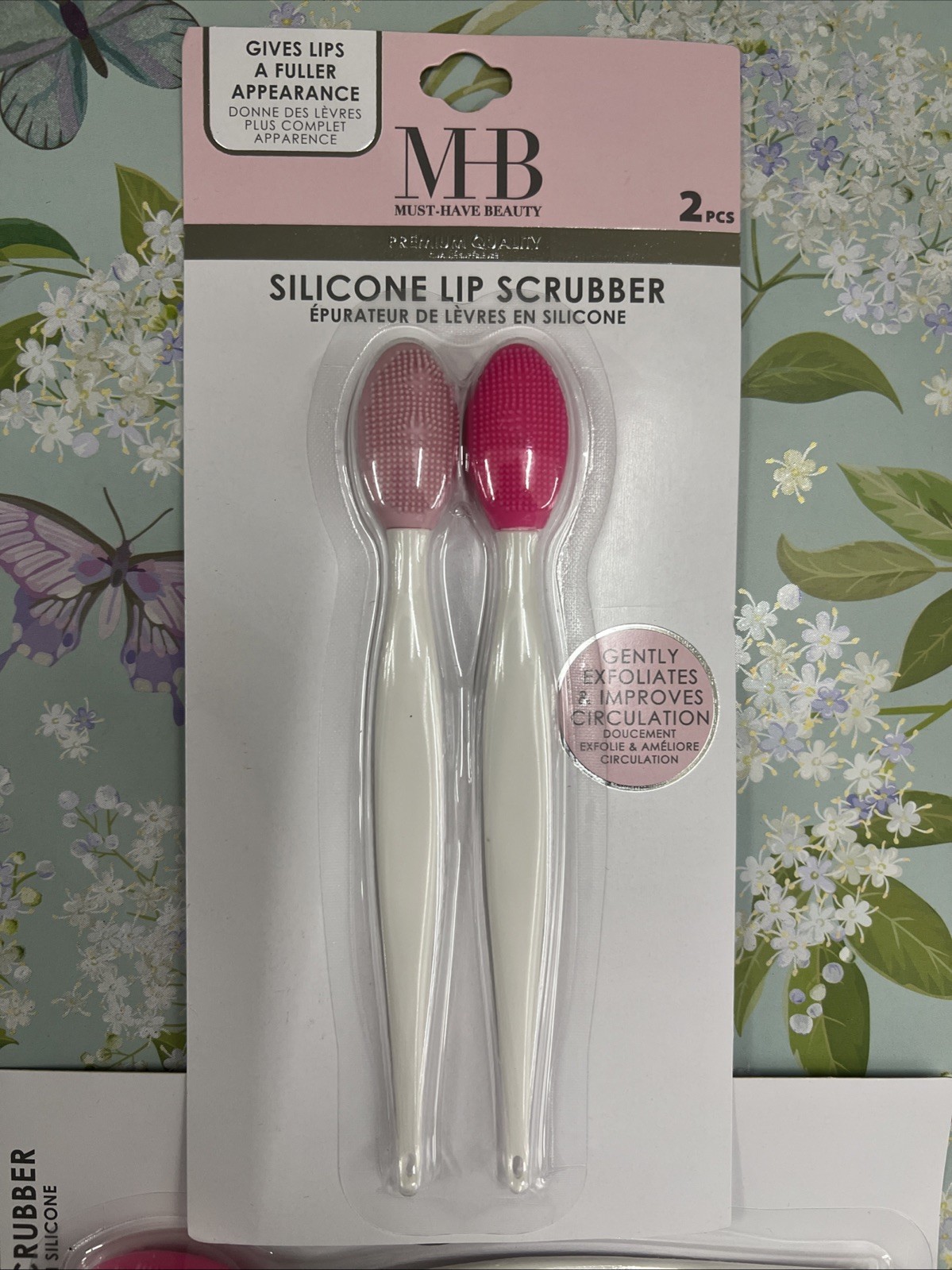 Silicone Lip Scrubber 2-Pack Exfoliating Cleansing Lip Brush ***Free Shipping***