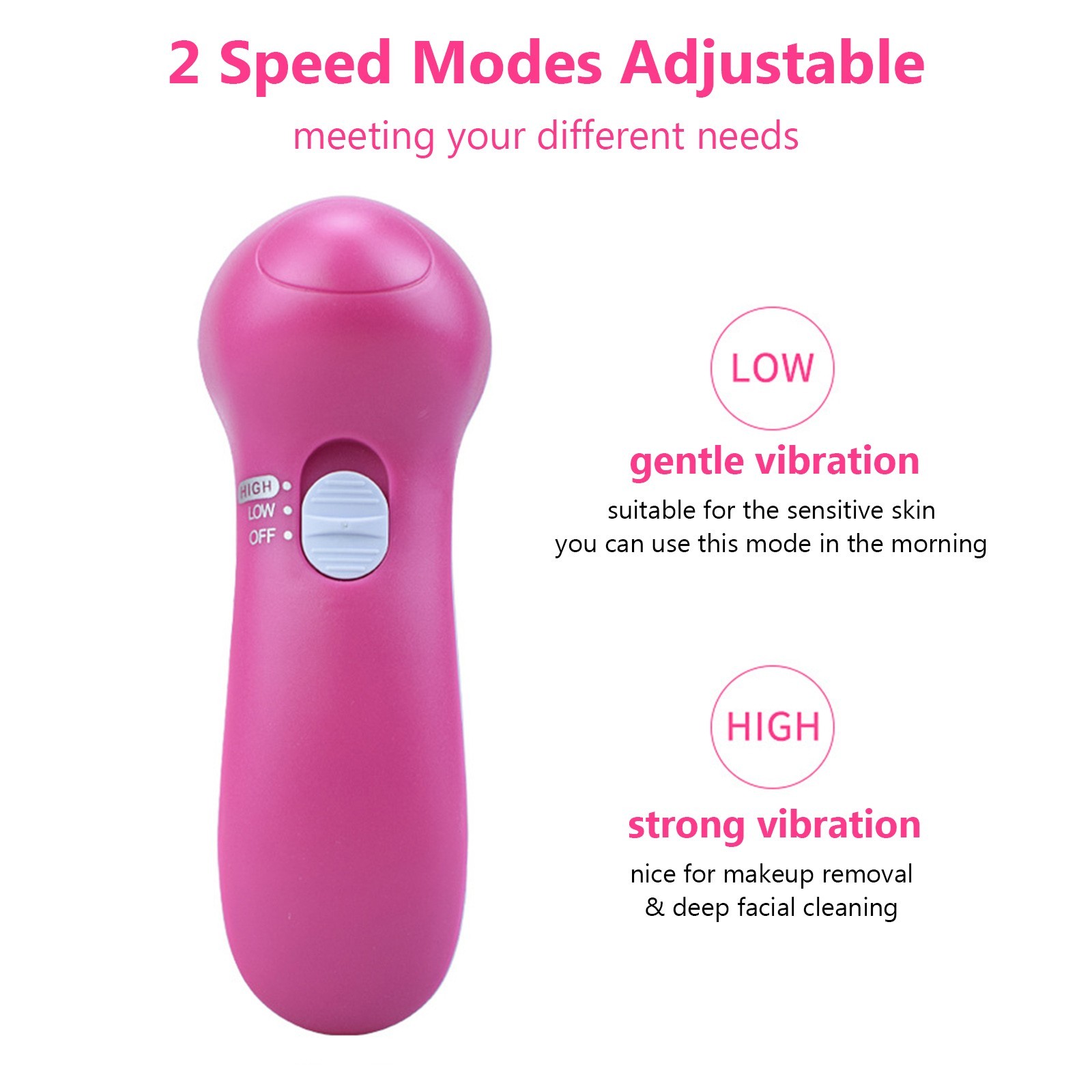 5 In 1 Electric Face Brush Facial Cleansing Brush Face Washing Device Handheld