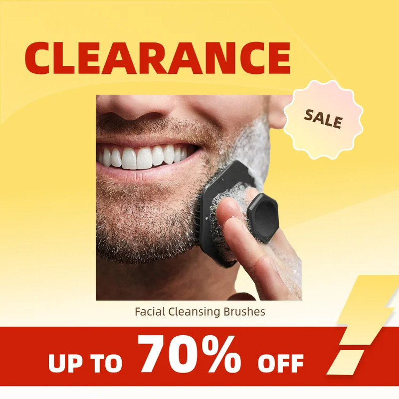 Silicone Facial Cleansing Brush Face Scrubber Deep Pore Clean Massager