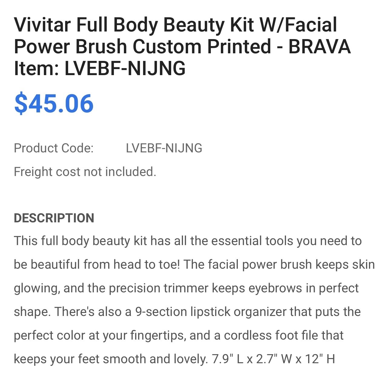 Beauty Body Essentials Gift Kit NEW IN BOX