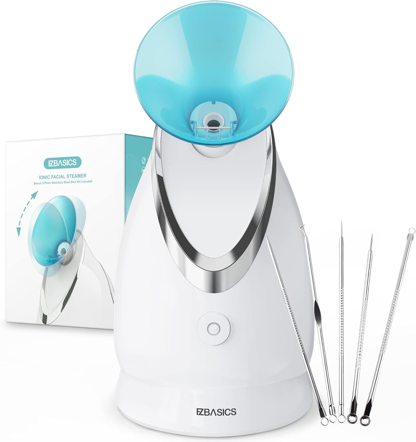 UPGRADED IONIC FACE STEAMER WITH SKIN KIT FOR SPA-LIKE AT-HOME FACIALS