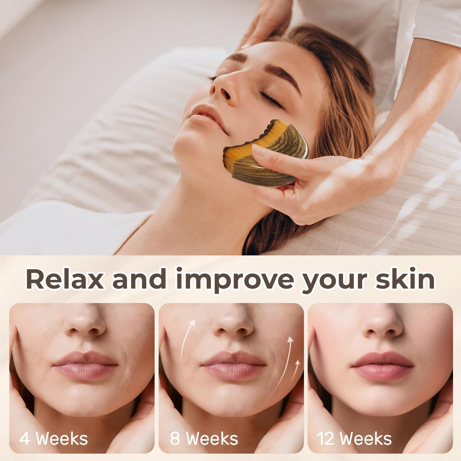 New Lymphatic Contour Face Brush,Lymphatic Drainage Massager for Sculpting,Er…