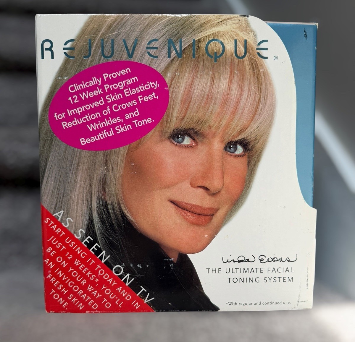 NEW Vintage 1999 Rejuvenique Facial Toning System Complete Kit Linda Evans NOS