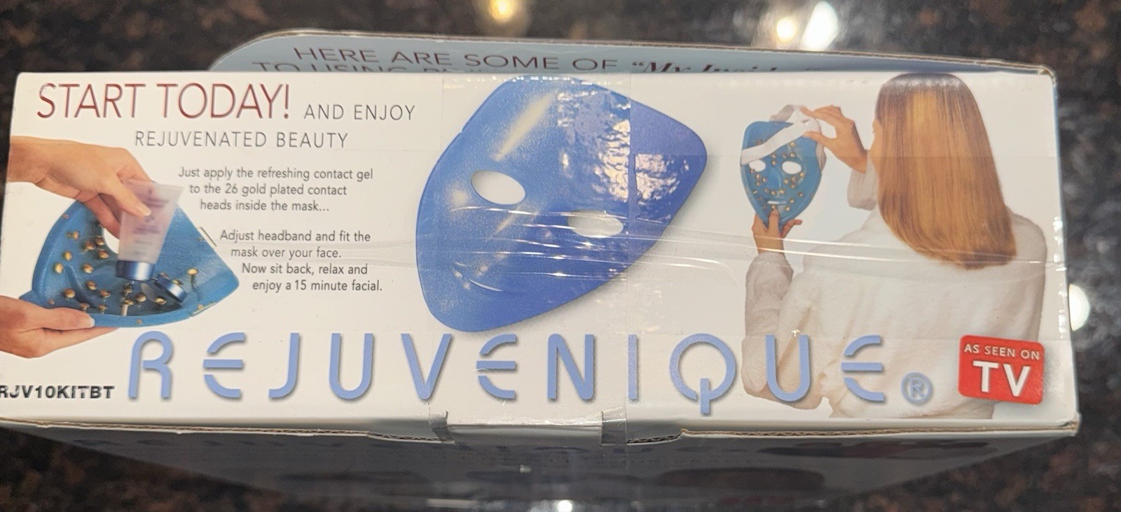 Linda Evans Rejuvenique Ultimate Facial Toning System VTG Blue NIB RJV10KITBT