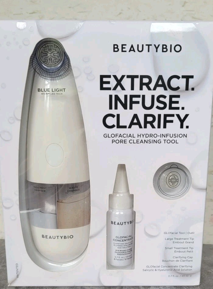 Beauty Bio Extract Infuse Clarify Pore Cleansing Tool. 0.7 fl oz Brand New